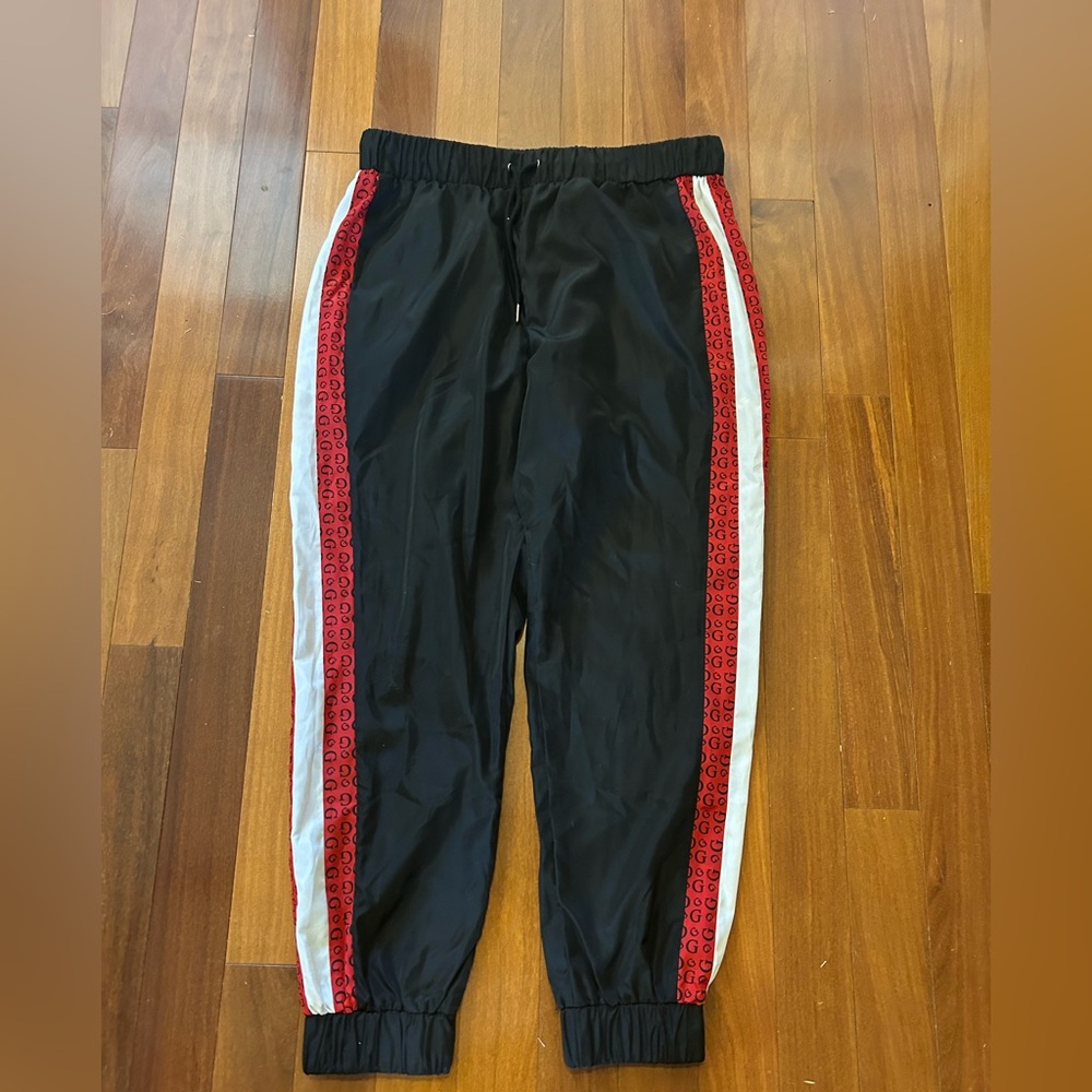 Guess Black Joggers with Red Label size L